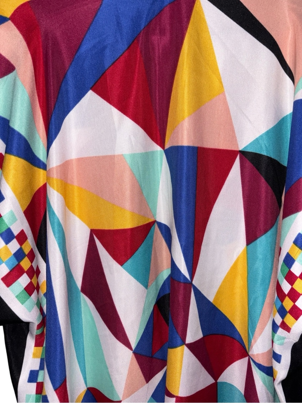Multicolor Geometric Kimono, NWT - Picture 5 of 8